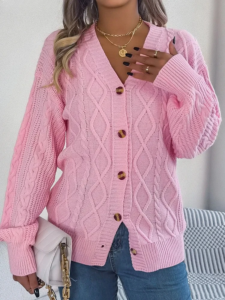Female Single Breasted Sweater Cardigan Autumn Winter Women Loose Cardigan Lady Long Sleeve Knitted Coat Outwears
Female Single Breasted Sweater Cardigan Autumn Winter Women Loose Cardigan Lady Long Sleeve Knitted Coat Outwears