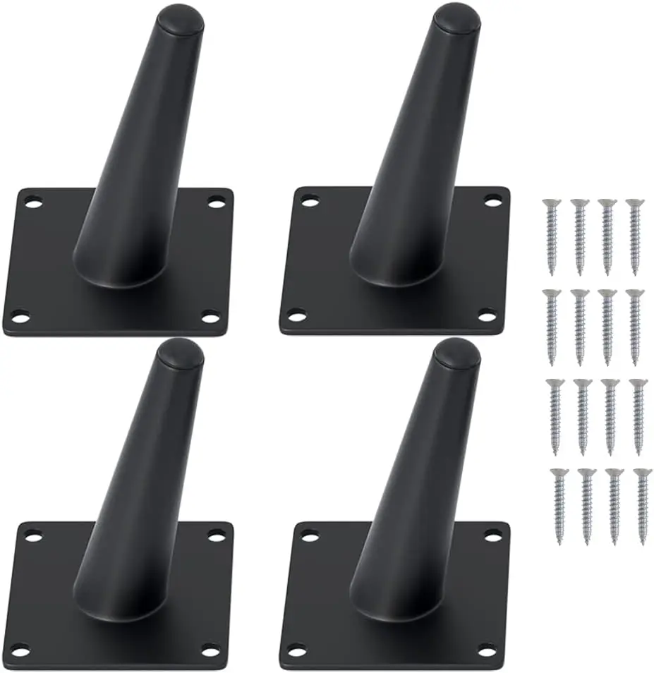 4PCS 4" Heavy Duty Matte Black Slant Furniture Legs, Mid Century Modern Tapered Feet for Coffee Table, Couch, Sofa, Cabinet, Chair, Dresser, Bed, Desk
4PCS 4" Heavy Duty Matte Black Slant Furniture Legs, Mid Century Modern Tapered Feet for Coffee Table, Couch, Sofa, Cabinet, Chair, Dresser, Bed, Desk