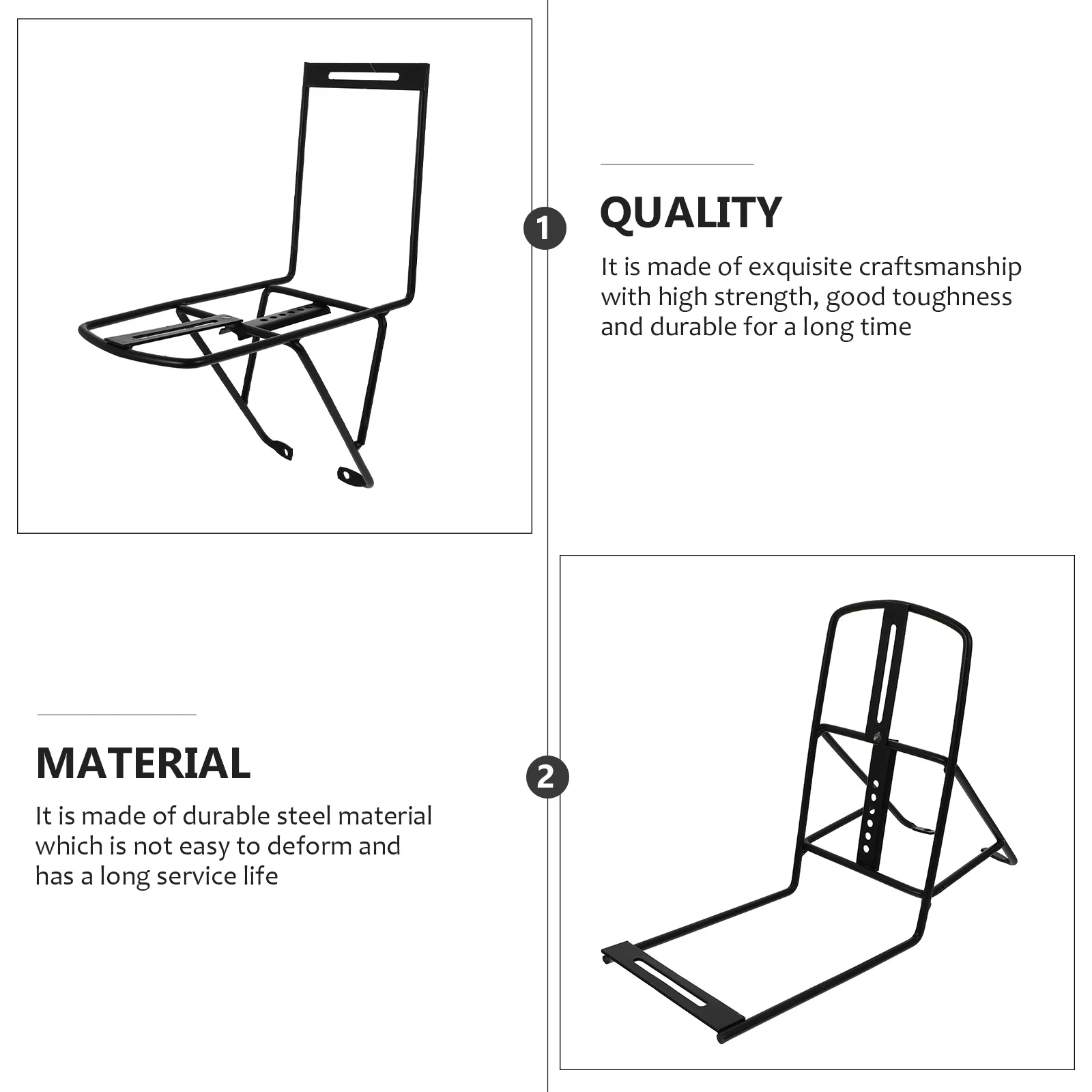 Premium Bicycle Front Frame Carrier Heavy Load Steel Bracket for Mountain Bike Shoulder Basket Luggage Rack Accessory
Premium Bicycle Front Frame Carrier Heavy Load Steel Bracket for Mountain Bike Shoulder Basket Luggage Rack Accessory