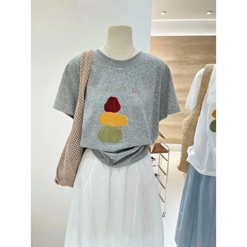 Women's Pear Print T-shirt Loose Casual Short Sleeve Crew Neck Cotton Tee
Women's Pear Print T-shirt Loose Casual Short Sleeve Crew Neck Cotton Tee