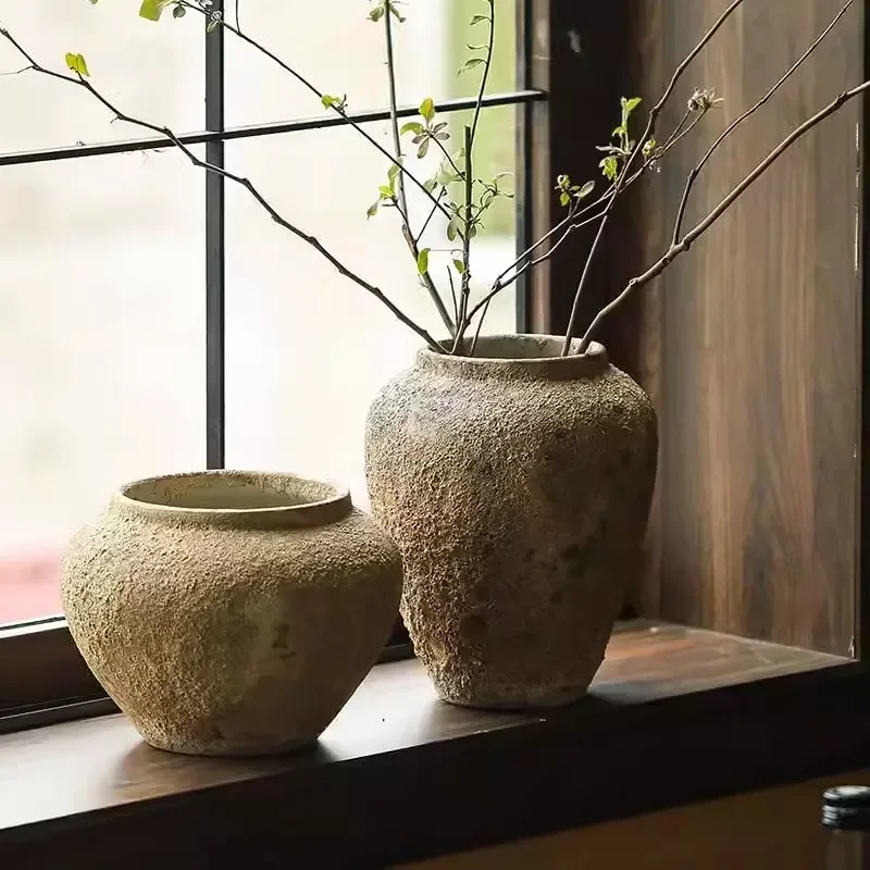 Retro nostalgic rough clay pottery vase insert dried flowers decorative new Chinese style ornaments Jingdezhen ceramic
Retro nostalgic rough clay pottery vase insert dried flowers decorative new Chinese style ornaments Jingdezhen ceramic