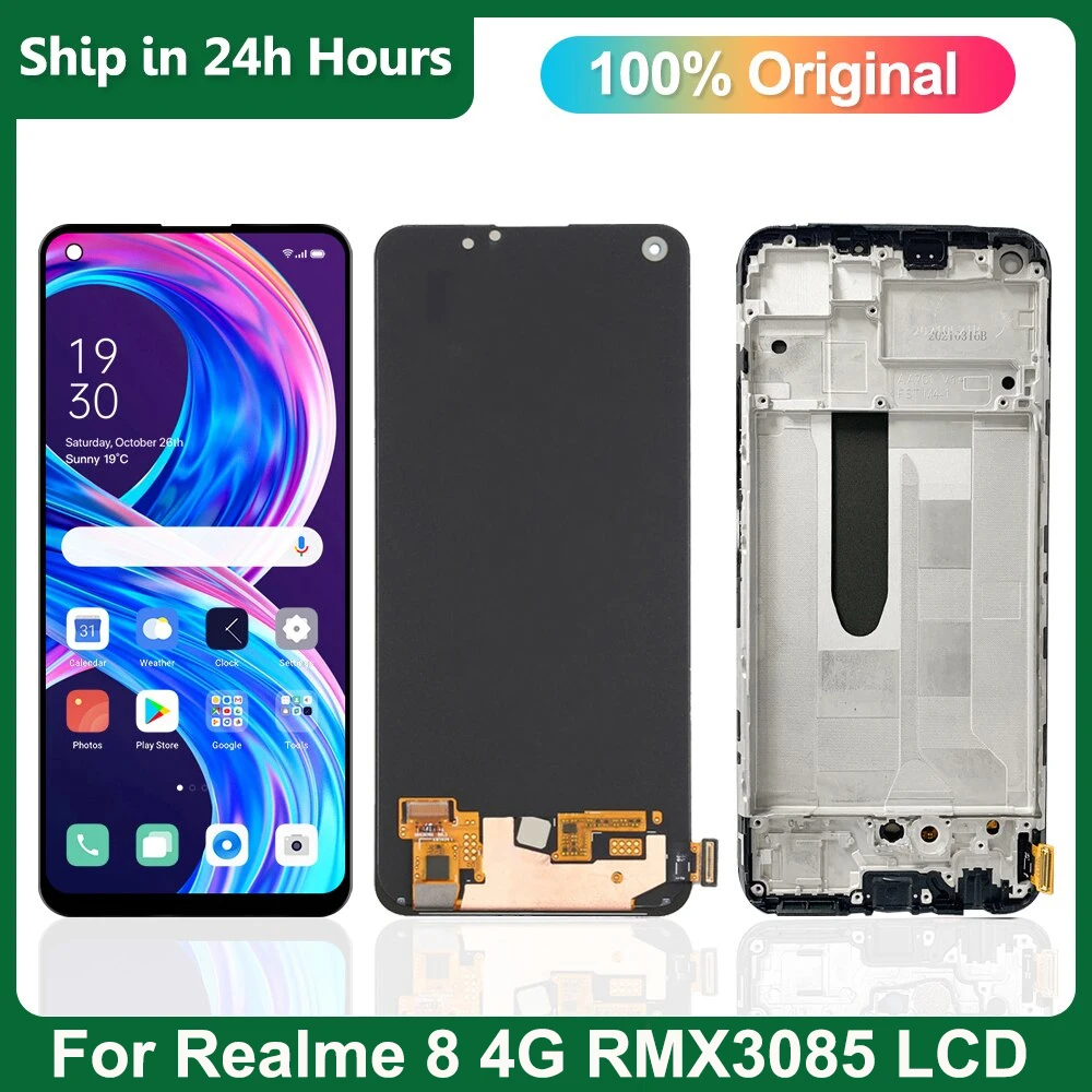 6,5 "100% новый ЖК-дисплей для Oppo Realme 8 4G, сенсорный дигитайзер с рамкой, для Realme 8 RMX3085, сменный экран в сборе
6,5 "100% новый ЖК-дисплей для Oppo Realme 8 4G, сенсорный дигитайзер с рамкой, для Realme 8 RMX3085, сменный экран в сборе