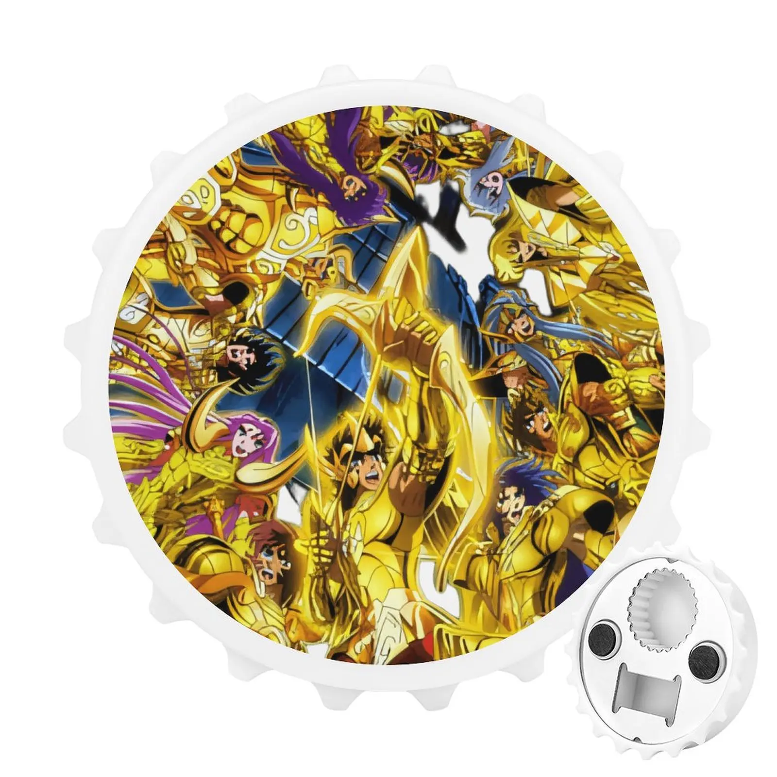 Refrigerator Magnet Bottle Opener Magnetic Attraction Alloy Material Saint Seiya Gold Saint Knights of the Zodiac Goods
Refrigerator Magnet Bottle Opener Magnetic Attraction Alloy Material Saint Seiya Gold Saint Knights of the Zodiac Goods