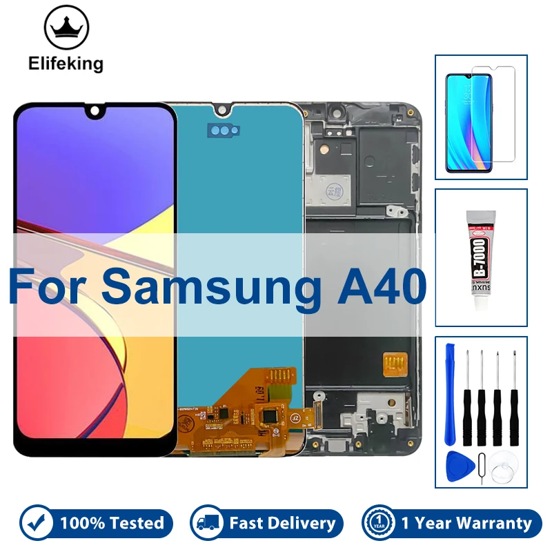 Original LCD For Samsung Galaxy A40 Display Touch Screen Assembly With Frame A405F A405S Replacement
Original LCD For Samsung Galaxy A40 Display Touch Screen Assembly With Frame A405F A405S Replacement