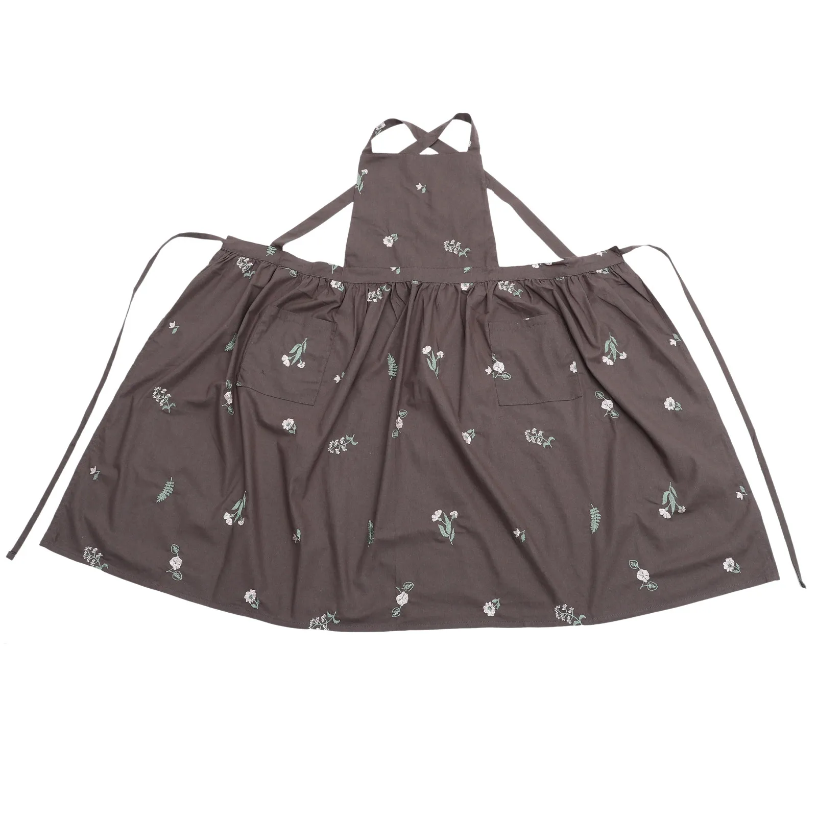 Cotton Linen Embroidered Apron Women Heavy Duty Apron for Cooking Baking Gardening Florist Household Kitchen Supply with Pockets
Cotton Linen Embroidered Apron Women Heavy Duty Apron for Cooking Baking Gardening Florist Household Kitchen Supply with Pockets