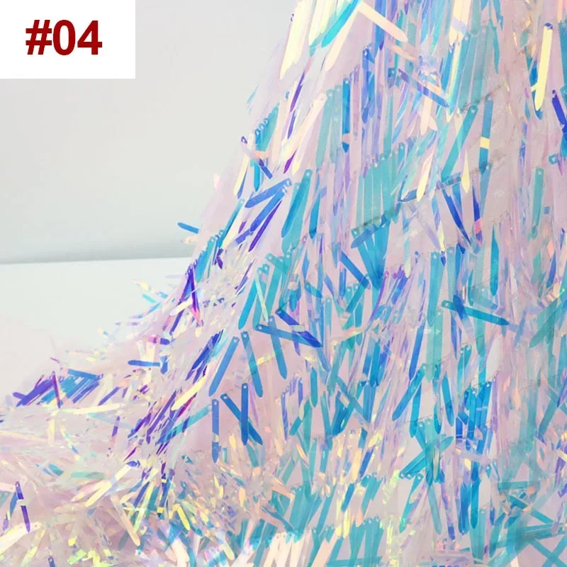 50X130Cm Long Spike Sequin Fabric Colorful Fluorescent Embroidery Mesh Fabric for Diy Dress Stage Performance Clothing Material
50X130Cm Long Spike Sequin Fabric Colorful Fluorescent Embroidery Mesh Fabric for Diy Dress Stage Performance Clothing Material