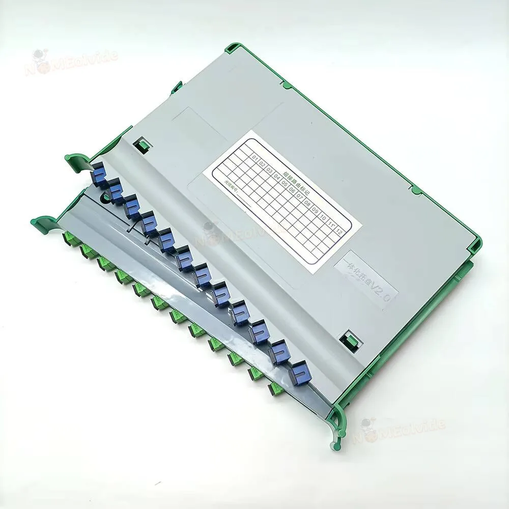 Fiber Optic Splice Tray 30 SC 12 Core FTTH Fusion APC ODF Cabinet Distribution Integrated Module
Fiber Optic Splice Tray 30 SC 12 Core FTTH Fusion APC ODF Cabinet Distribution Integrated Module