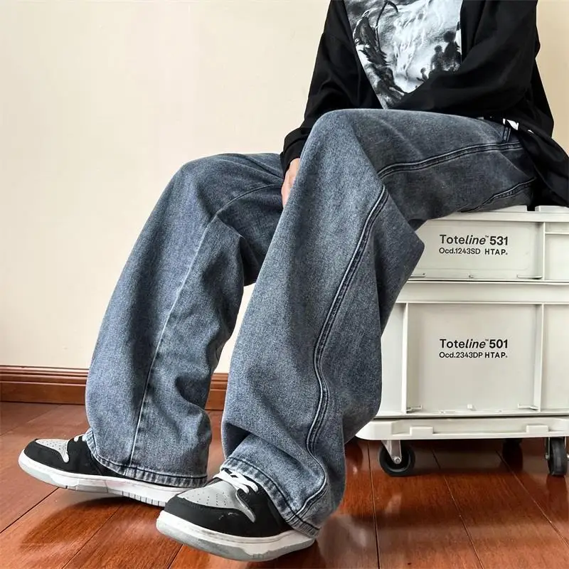 Blue Jeans Men Ankle length Jeans Male Straight Denim Pants Men New Streetwear Baggy Jeans Ins Washed Denim Pants Black Clothes
Blue Jeans Men Ankle length Jeans Male Straight Denim Pants Men New Streetwear Baggy Jeans Ins Washed Denim Pants Black Clothes