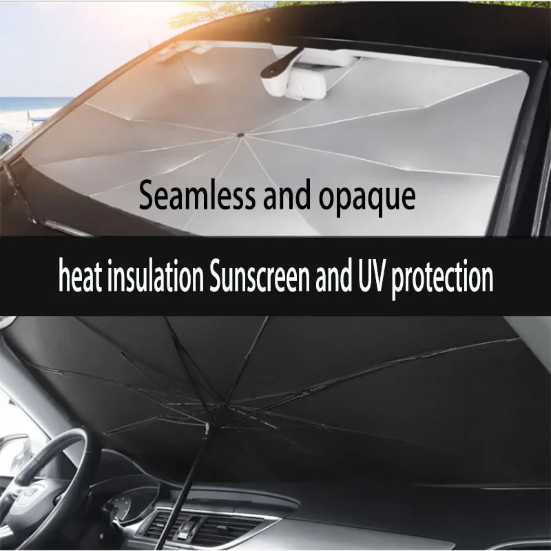 Car sunshade umbrella Sunshade for the front windshield inside the car Sunscreen and thermal insulation Convenient storage
Car sunshade umbrella Sunshade for the front windshield inside the car Sunscreen and thermal insulation Convenient storage