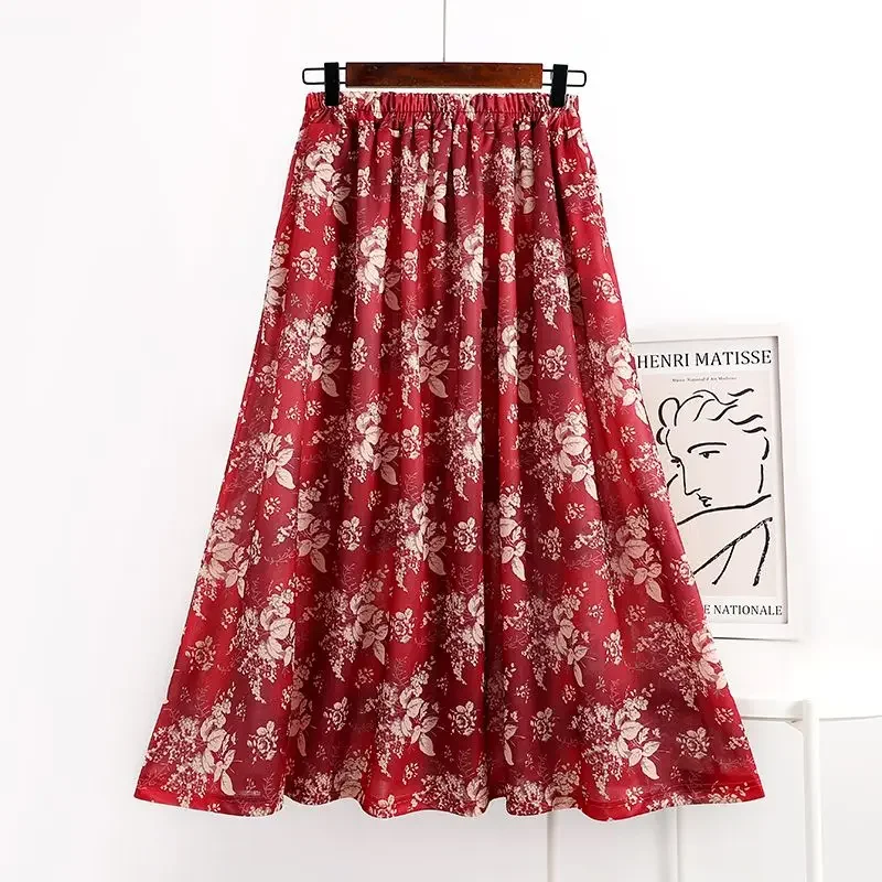 Юбка большого размера с принтом на весну и лето. Новая тонкая юбка с высокой талией и большим подолом с цветочным принтом.
Юбка большого размера с принтом на весну и лето. Новая тонкая юбка с высокой талией и большим подолом с цветочным принтом.