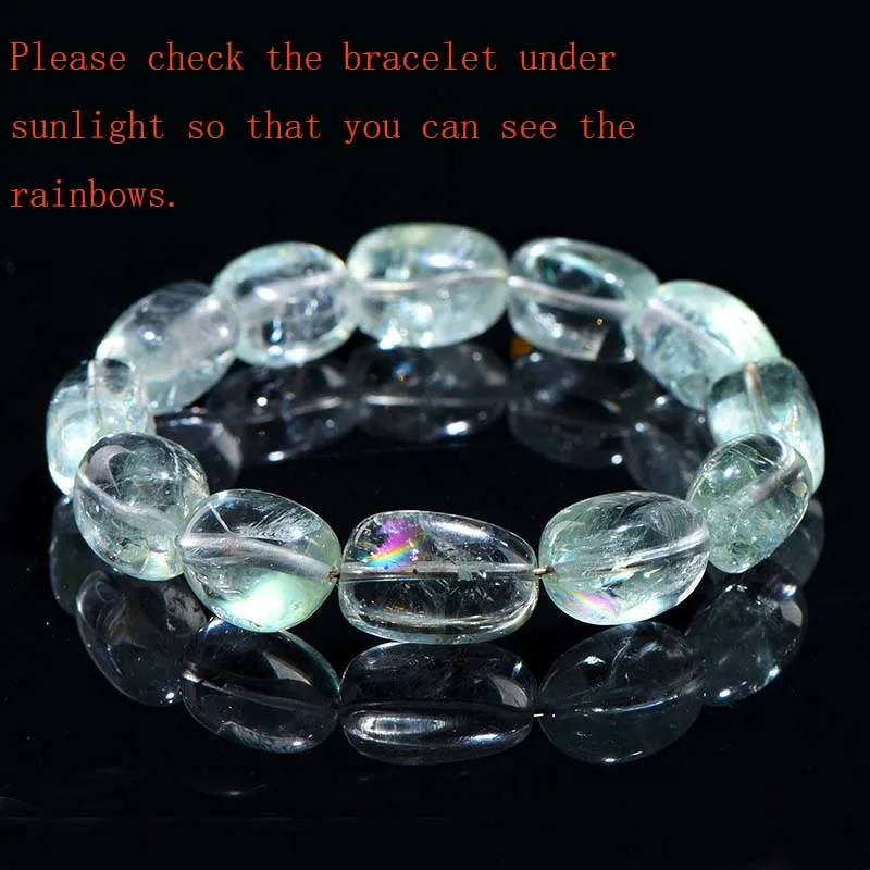 Natural Green Azeztulite Irregular Bead Bracelet Rare Rainbow Quartz Crystal Healing Energy Stone Gemstone Stretchy Bracelet
Natural Green Azeztulite Irregular Bead Bracelet Rare Rainbow Quartz Crystal Healing Energy Stone Gemstone Stretchy Bracelet