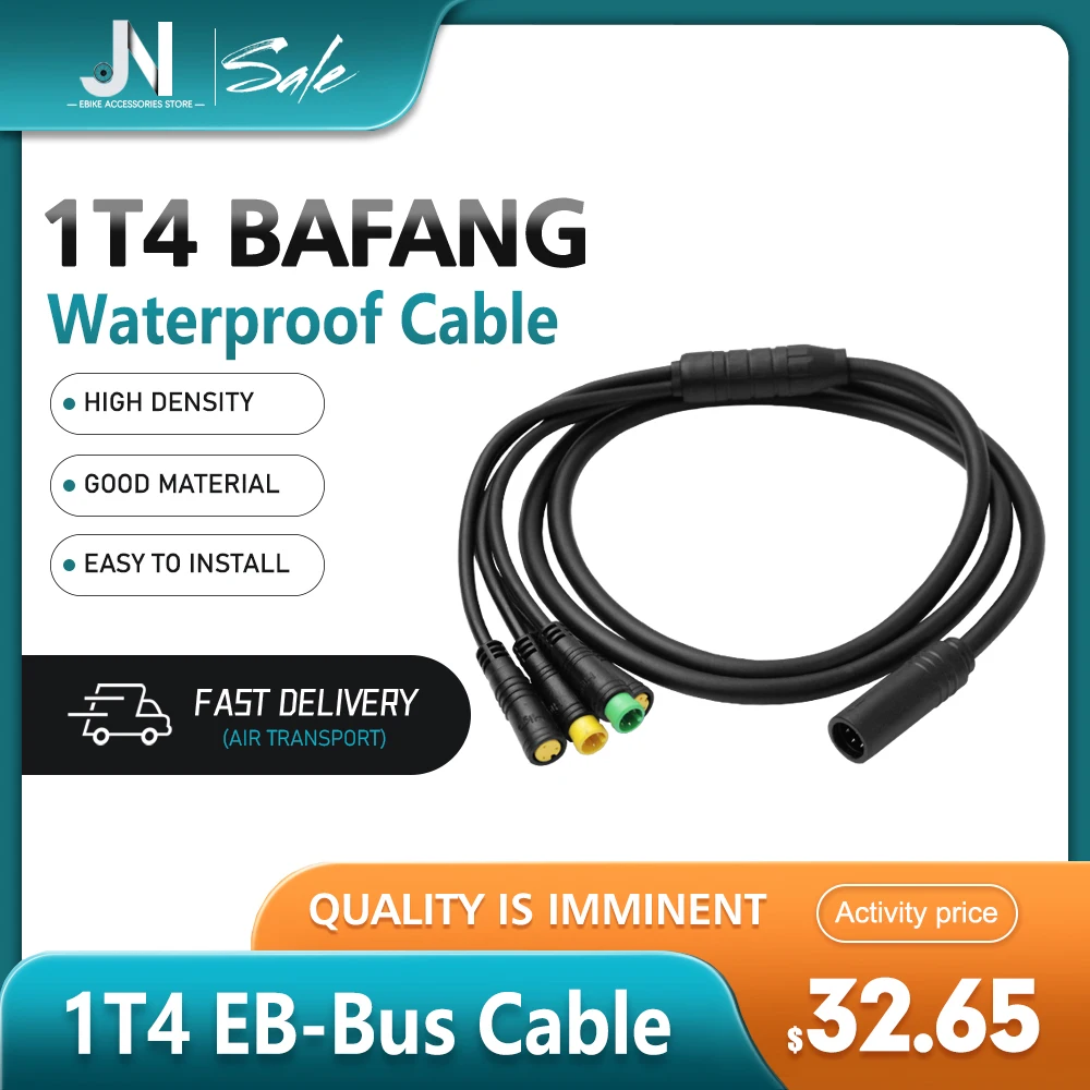 Electric Bicycle BAFANG 1T4 Cable for BBSO1 BBSO2 BBSHD Motor Ebrake Throttle Display Connector Electric Bike Accessories
Electric Bicycle BAFANG 1T4 Cable for BBSO1 BBSO2 BBSHD Motor Ebrake Throttle Display Connector Electric Bike Accessories