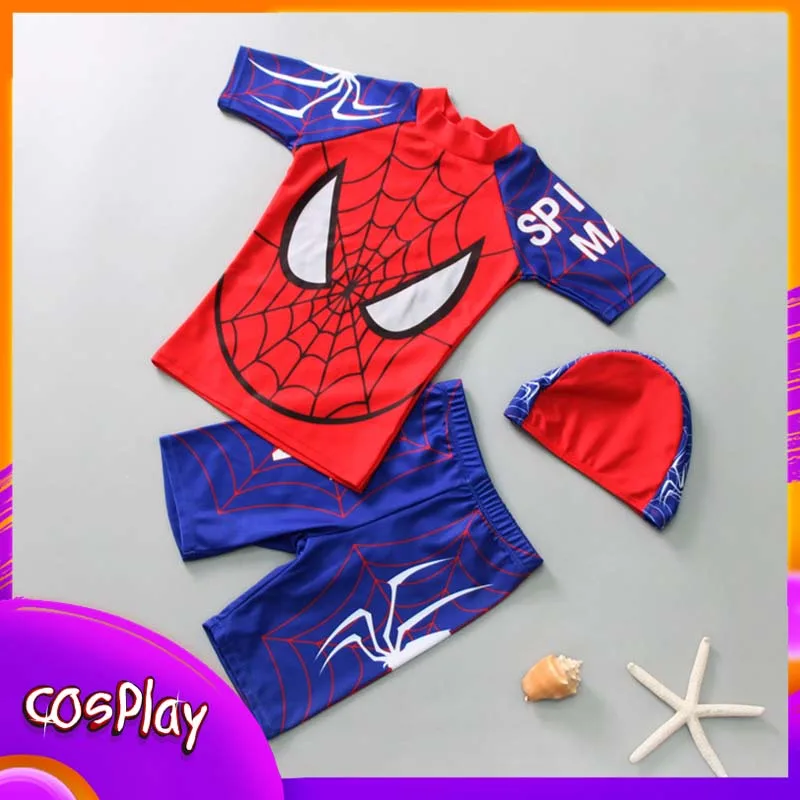 Spider Man Children'S Swimsuits 3pcs/Set Anime Cartoon Swimsuit Swim Pants Swim Cap Beach Swimming Pool Clothing Boy Gift
Spider Man Children'S Swimsuits 3pcs/Set Anime Cartoon Swimsuit Swim Pants Swim Cap Beach Swimming Pool Clothing Boy Gift