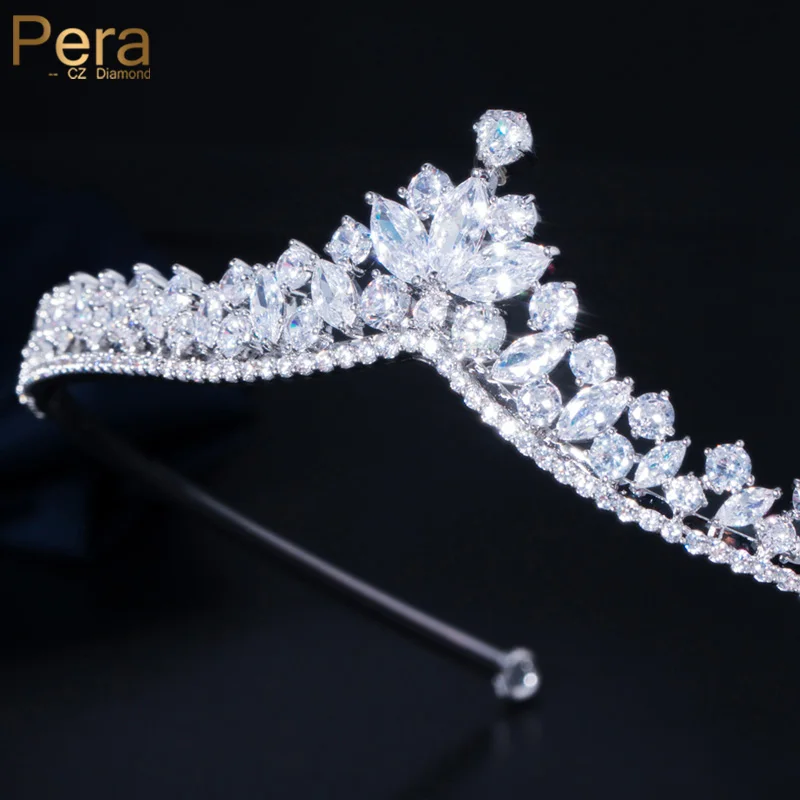 Pera Gorgeous Marquise Cut Leaf CZ Crystal Bridal Wedding Big Tiara Crowns for Women Headwear Jewelry Party Accessories H026
Pera Gorgeous Marquise Cut Leaf CZ Crystal Bridal Wedding Big Tiara Crowns for Women Headwear Jewelry Party Accessories H026