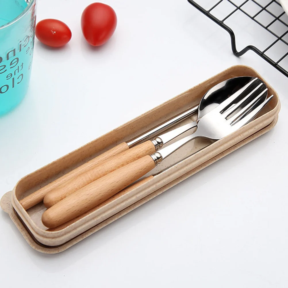 3PCS Stainless Steel Flatware Tableware Cutlery Set with Beech Handle Include Fork Spoon Chopsticks Case
3PCS Stainless Steel Flatware Tableware Cutlery Set with Beech Handle Include Fork Spoon Chopsticks Case