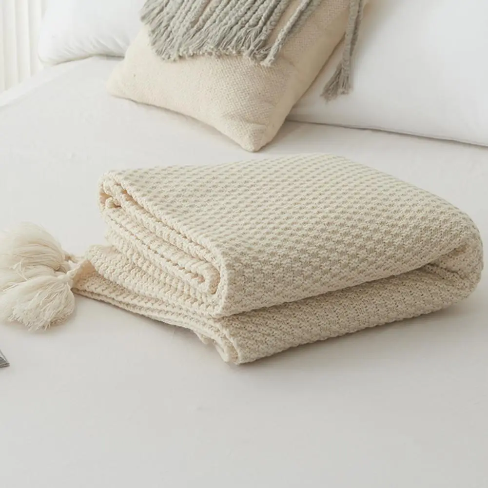 Nordic Knitted Blanket Soft Anti-Pill Throw with Tassels - Cozy Solid Color Blanket for Bed Sofa Decor Travel Gift Home Office
Nordic Knitted Blanket Soft Anti-Pill Throw with Tassels - Cozy Solid Color Blanket for Bed Sofa Decor Travel Gift Home Office