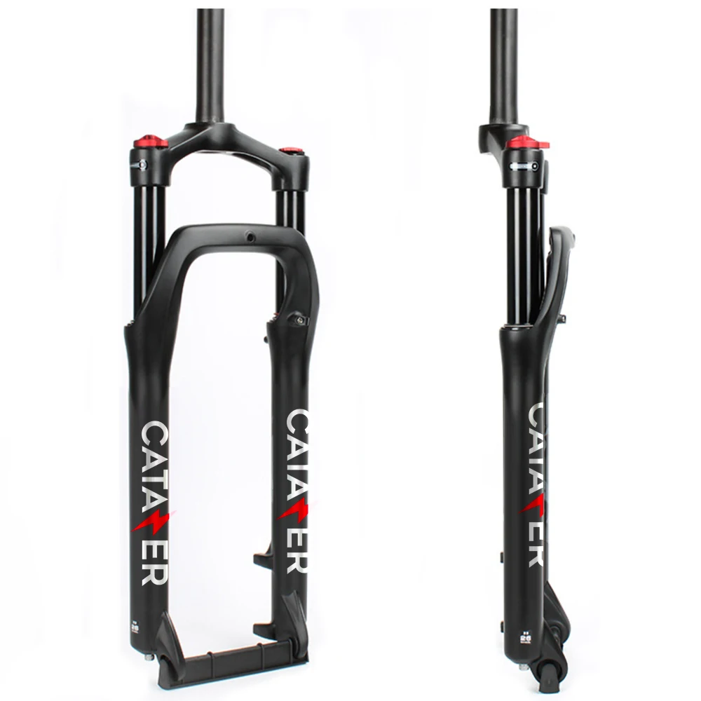 CATAZER Air Fat Bike Fork 26x4.0 Fat Bike Fork Travel 120mm Aluminum Alloy Fat Fork Bike for 4.0" Tire Snow Bike Fork
CATAZER Air Fat Bike Fork 26x4.0 Fat Bike Fork Travel 120mm Aluminum Alloy Fat Fork Bike for 4.0" Tire Snow Bike Fork