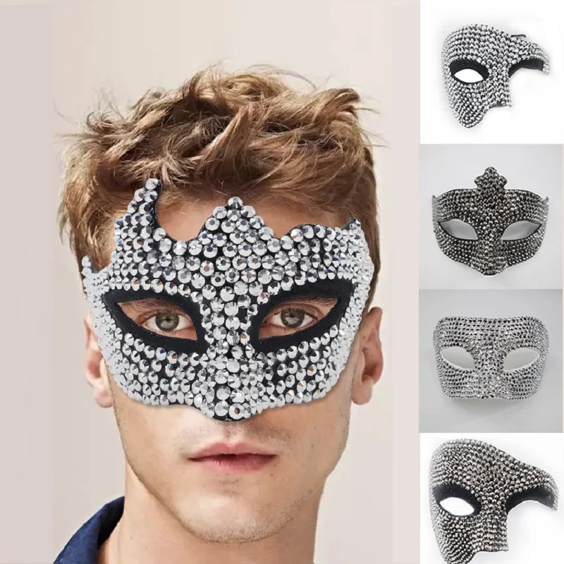 New High-End Diamond Inlaid Half Face Mask, European And American Fashion Makeup Ball Trend Rhinestone Face Mask
New High-End Diamond Inlaid Half Face Mask, European And American Fashion Makeup Ball Trend Rhinestone Face Mask