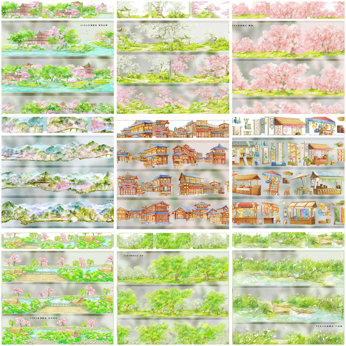 6.8 New Landascape PET Washi Tape for Journal Decor Sticker Lotus Mountain Flower Character
6.8 New Landascape PET Washi Tape for Journal Decor Sticker Lotus Mountain Flower Character
