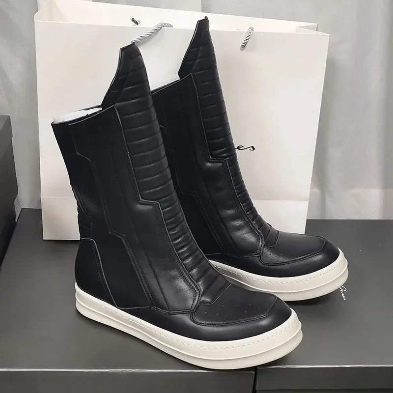 2005 Men High Top Shoes Leather Women Motorcycle Sneakers Casual Platform Luxury Zip Autumn Designer Boots
2005 Men High Top Shoes Leather Women Motorcycle Sneakers Casual Platform Luxury Zip Autumn Designer Boots