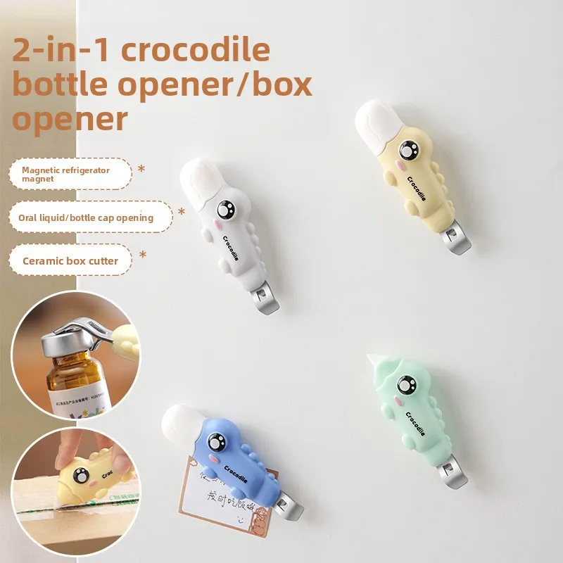 2-in-1 crocodile unboxing and bottle opener, compact and portable 2-in-1 unboxing knife, oral liquid bottle opener
2-in-1 crocodile unboxing and bottle opener, compact and portable 2-in-1 unboxing knife, oral liquid bottle opener