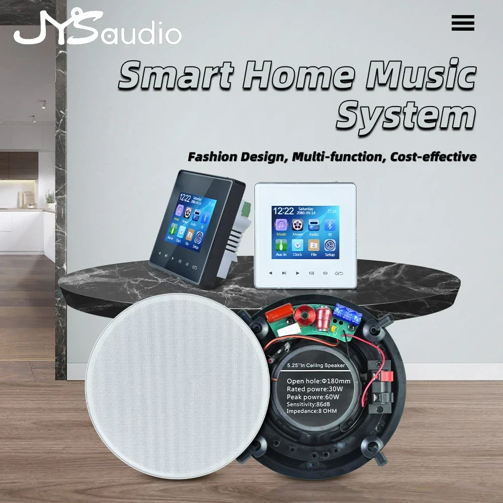 Smart Wall Amplifier Bluetooth Mini Amp Home Theater Sound Audio System with HIFi Stereo 5.25 inch Coaxial Ceiling Speaker Kit
Smart Wall Amplifier Bluetooth Mini Amp Home Theater Sound Audio System with HIFi Stereo 5.25 inch Coaxial Ceiling Speaker Kit