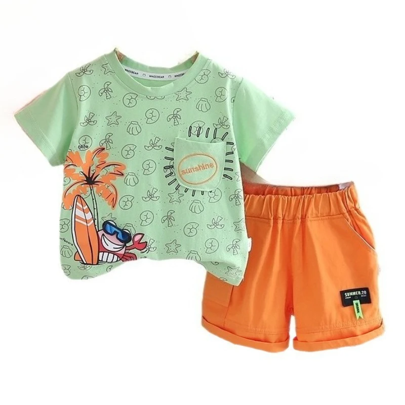 New Summer Baby Clothes Suit Children Boys T-Shirt Shorts 2Pcs/Sets Kids Girls Clothing Infant Casual Outfits Toddler Tracksuits
New Summer Baby Clothes Suit Children Boys T-Shirt Shorts 2Pcs/Sets Kids Girls Clothing Infant Casual Outfits Toddler Tracksuits