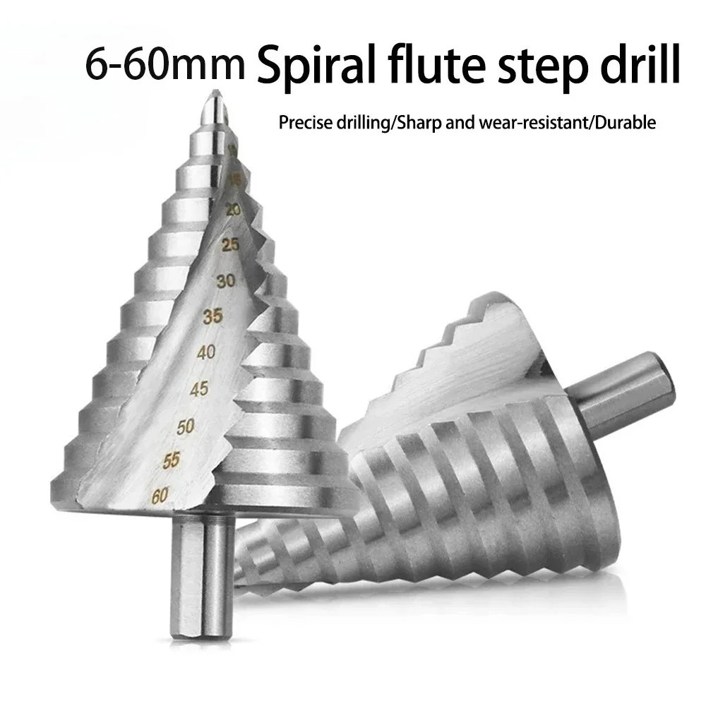 Multi Purpose for Steel Plates Reaming Drilling Holes 1Piece Stepped Drill Bit 6-60MM Spiral Groove
Multi Purpose for Steel Plates Reaming Drilling Holes 1Piece Stepped Drill Bit 6-60MM Spiral Groove