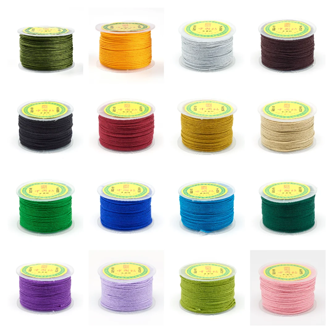50m/roll 1.5-2mm Nylon Thread Twisted Milan Cord Beading Thread String Rope for Bracelet Earrings DIY Jewelry Making Accessories
50m/roll 1.5-2mm Nylon Thread Twisted Milan Cord Beading Thread String Rope for Bracelet Earrings DIY Jewelry Making Accessories