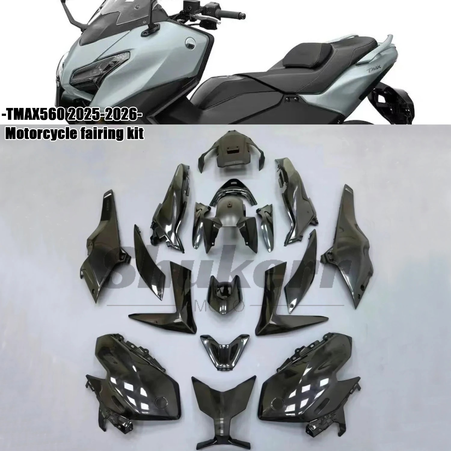 New Abs Motorcycle Plastic Fairing Kit Injection Mold Bodywork Panel Kit Fit for Yamaha Tmax560 2025 - 2026 Xp560 T-Max560 Gray
New Abs Motorcycle Plastic Fairing Kit Injection Mold Bodywork Panel Kit Fit for Yamaha Tmax560 2025 - 2026 Xp560 T-Max560 Gray