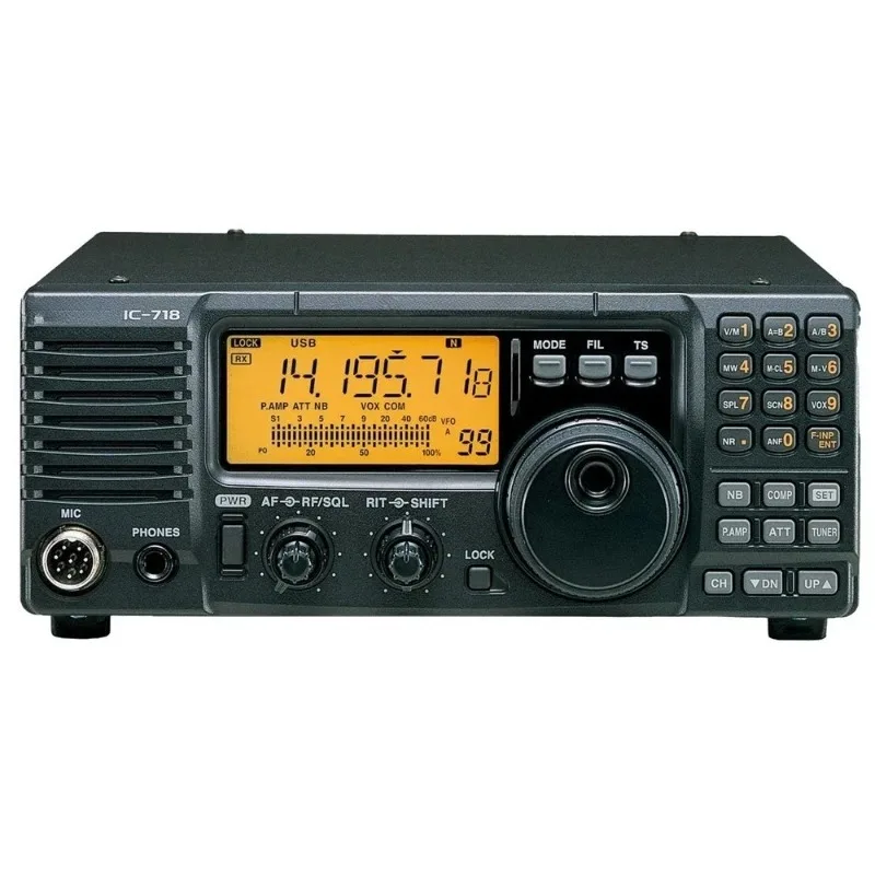 IC-718 ICOM High Power 100W Shortwave Radio HF All Band Transceiver Radio Relay Vehicle Station Car Radio
IC-718 ICOM High Power 100W Shortwave Radio HF All Band Transceiver Radio Relay Vehicle Station Car Radio