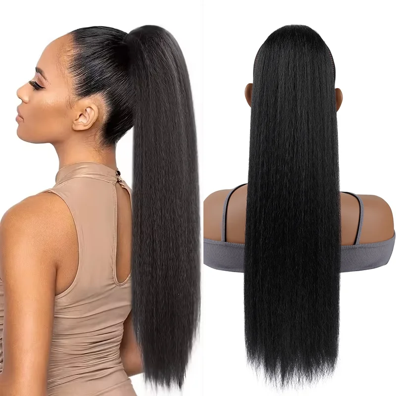 Straight Drawstring Ponytail for Black Women, Black Fluffy Thick Synthetic Ponytail with Drawstring, Ponytail for Daily Use
Straight Drawstring Ponytail for Black Women, Black Fluffy Thick Synthetic Ponytail with Drawstring, Ponytail for Daily Use