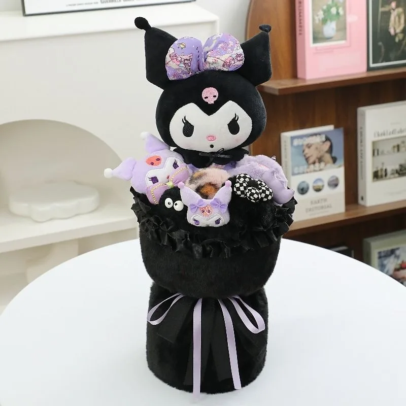 Kuromi Anime Kawaii Sanrio Lovely Doll Banquet Cute Cartoon Children Flower Toys Ins Fashion1 Birthday Gifts for Girls Boys
Kuromi Anime Kawaii Sanrio Lovely Doll Banquet Cute Cartoon Children Flower Toys Ins Fashion1 Birthday Gifts for Girls Boys
