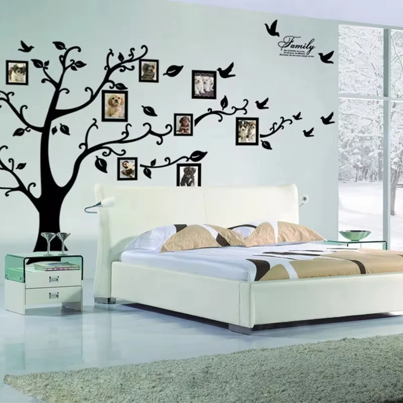 Large Black 3D DIY Photo Tree PVC Wall Decals Family Tree Living Room Background Decoration Wall Stickers Self-adhesive Mural
Large Black 3D DIY Photo Tree PVC Wall Decals Family Tree Living Room Background Decoration Wall Stickers Self-adhesive Mural