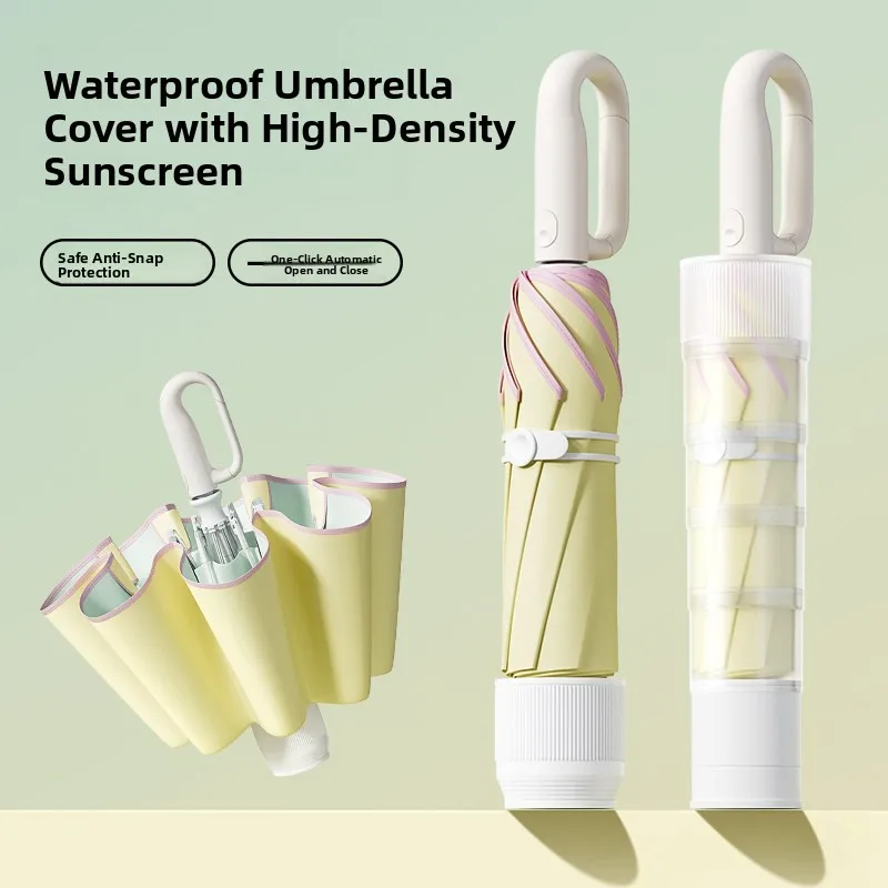 Automatic round Corner Waterproof Women's Large Sunshade Umbrella Windproof Reinforced Ring Buckle Folding Umbrella
Automatic round Corner Waterproof Women's Large Sunshade Umbrella Windproof Reinforced Ring Buckle Folding Umbrella