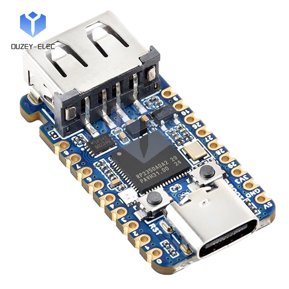 Плата разработки RP2350-USB-A Микроконтроллер ARM Cortex-M33 / Hazard 3, двухъядерный процессор RISC-V, плата разработки IoT
Плата разработки RP2350-USB-A Микроконтроллер ARM Cortex-M33 / Hazard 3, двухъядерный процессор RISC-V, плата разработки IoT