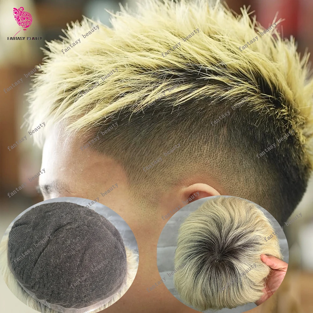 Незаметный 1bt613 # Мужской парик-система для замещения волос омбре-блонд, полностью на французской кружевной основе, с осветленными узлами, из натуральных человеческих волос
Незаметный 1bt613 # Мужской парик-система для замещения волос омбре-блонд, полностью на французской кружевной основе, с осветленными узлами, из натуральных человеческих волос