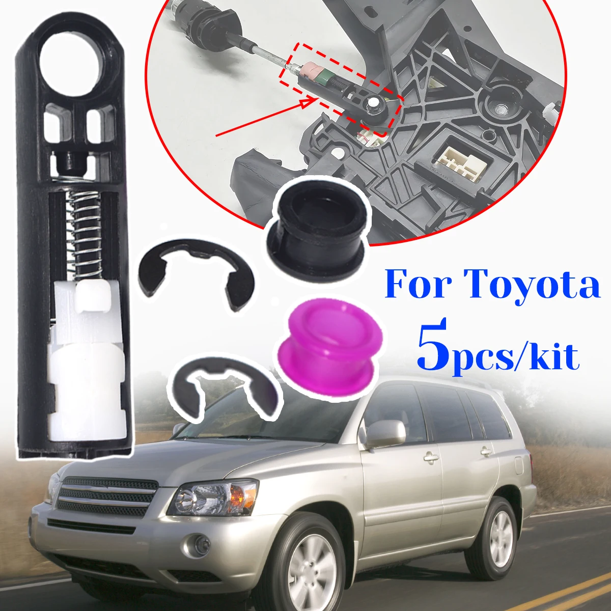 Для Toyota Highlander XU40 2007-2013 коробка передач, трос переключения передач, втулка управления, рычаг переключения передач, концевая тяга, аксессуары для подключения 
Для Toyota Highlander XU40 2007-2013 коробка передач, трос переключения передач, втулка управления, рычаг переключения передач, концевая тяга, аксессуары для подключения