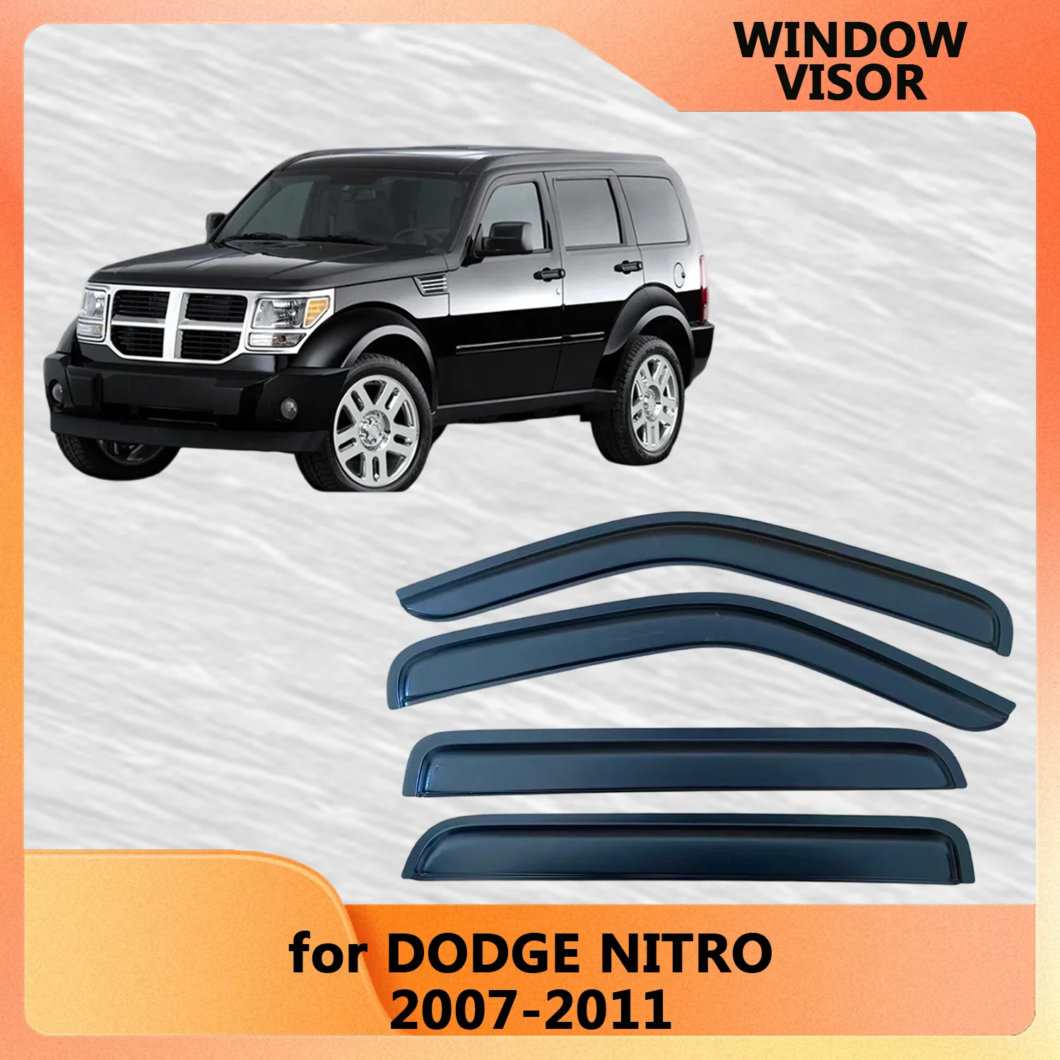 Window Visor for DODGE NITRO 2007 2008 2009 2010 2011 Wind Deflectors Rain Guards Door Visor Vent Shades Ventvisor Sun Rain
Window Visor for DODGE NITRO 2007 2008 2009 2010 2011 Wind Deflectors Rain Guards Door Visor Vent Shades Ventvisor Sun Rain