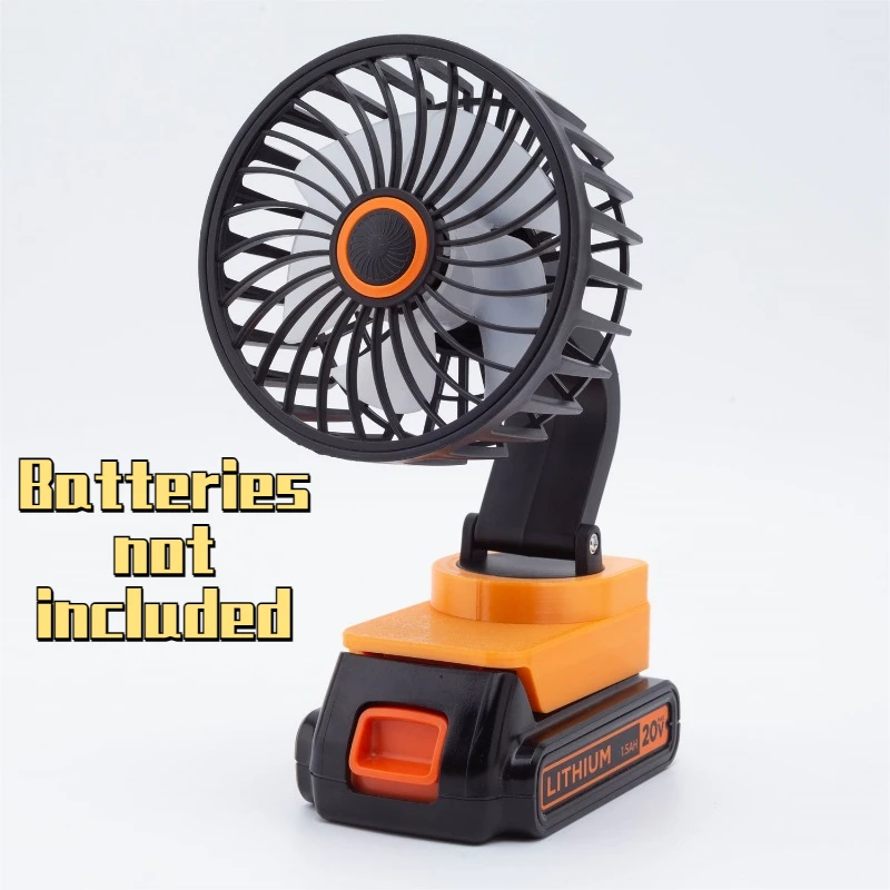Portable Camping Fan with Multi Angle Adjustable Cordless Fan Suitable for BLACK+DECKER20V Lithium Battery (excluding Battery)
Portable Camping Fan with Multi Angle Adjustable Cordless Fan Suitable for BLACK+DECKER20V Lithium Battery (excluding Battery)