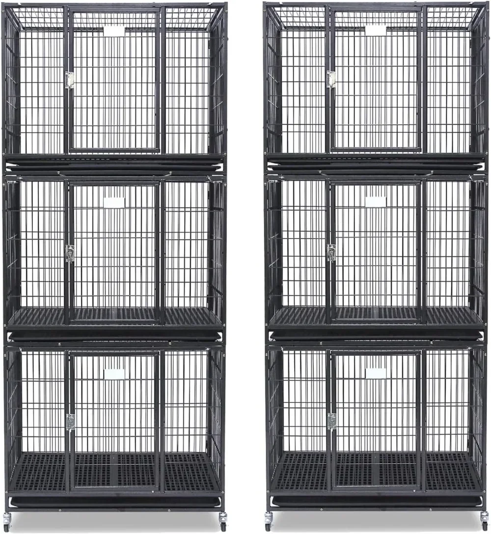 36-дюймовый штабелируемый металлический сверхпрочный ящик для собак, клетка для собак среднего размера с верхним доступом и запираемыми колесами, 2-дверная питомник для собак в помещении
36-дюймовый штабелируемый металлический сверхпрочный ящик для собак, клетка для собак среднего размера с верхним доступом и запираемыми колесами, 2-дверная питомник для собак в помещении