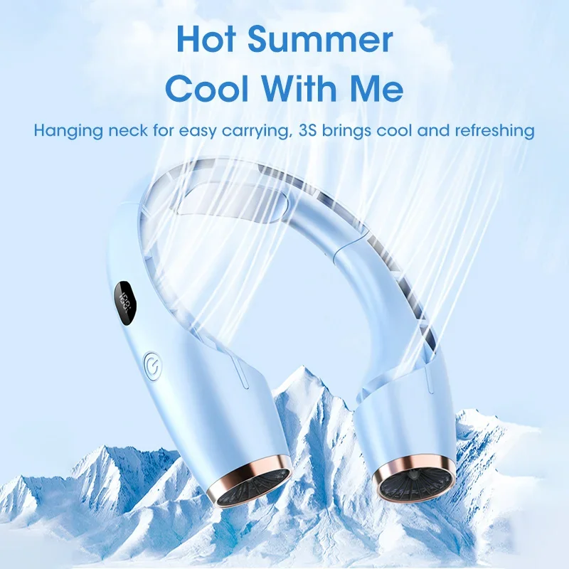 Wireless Neck Hanging Fan USB Charging Multi Range Wind Speed Adjustable Portable Outdoor Small Fan Sport Fan 3th Gear
Wireless Neck Hanging Fan USB Charging Multi Range Wind Speed Adjustable Portable Outdoor Small Fan Sport Fan 3th Gear