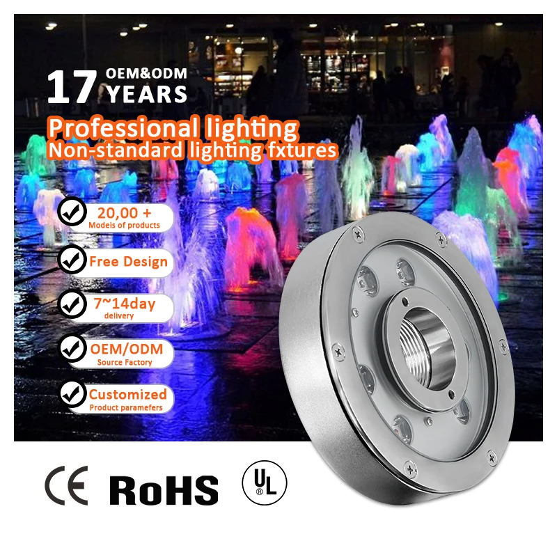 Waterproof IP68 Stainless Steel Fountain Light RGBW 2700-6500K 3-Year Warranty Pool Pond Dancing Musical Water LED
Waterproof IP68 Stainless Steel Fountain Light RGBW 2700-6500K 3-Year Warranty Pool Pond Dancing Musical Water LED