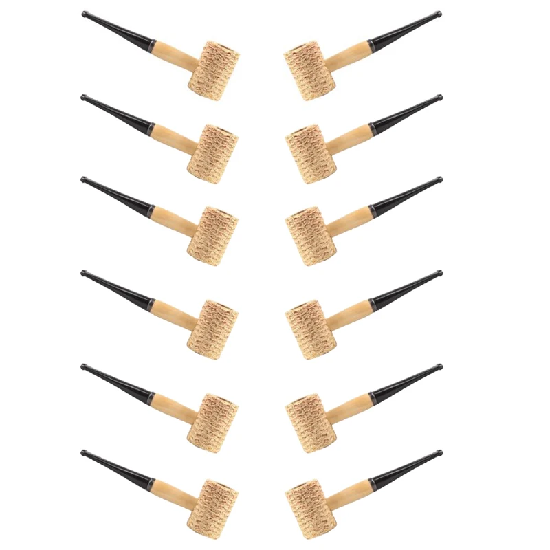 12pcs/Pack Natural Corn Cob Tobacco Pipe Healthy Smoke Cigarette Filter, Eco-friendly Smoking Pipe, Bent & Straight Type
12pcs/Pack Natural Corn Cob Tobacco Pipe Healthy Smoke Cigarette Filter, Eco-friendly Smoking Pipe, Bent & Straight Type