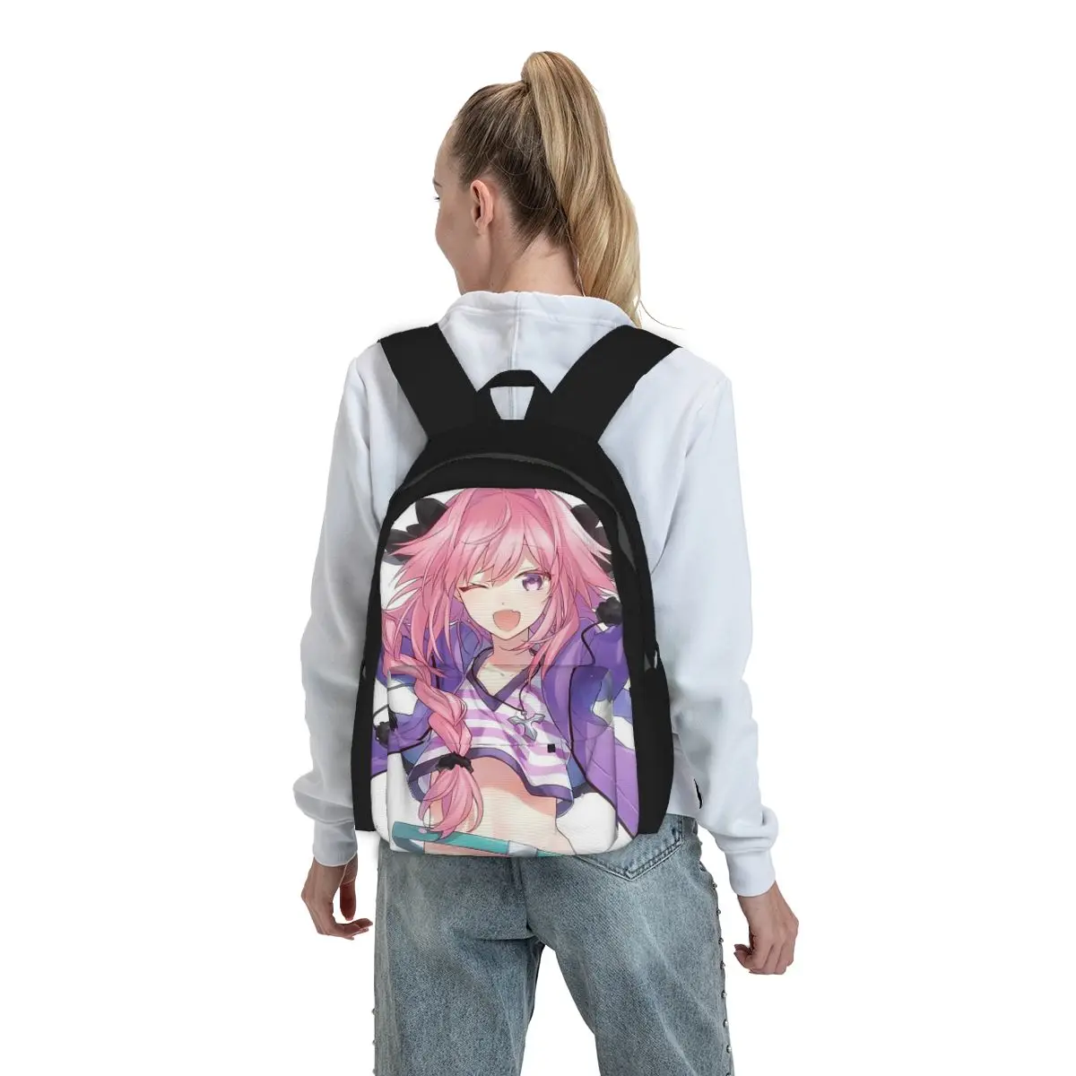 Fate Apocrypha Astolfo Anime Backpack Student BookBag Children School Bag Computer Shoulder Bags for Men Women
Fate Apocrypha Astolfo Anime Backpack Student BookBag Children School Bag Computer Shoulder Bags for Men Women