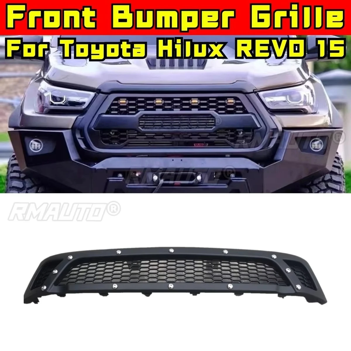 Car Bumper LED Grill Racing Grille Body Kit Front Bumper Grill Racing Grills for Toyota Hilux REVO TRD 2015 Exterior Part
Car Bumper LED Grill Racing Grille Body Kit Front Bumper Grill Racing Grills for Toyota Hilux REVO TRD 2015 Exterior Part