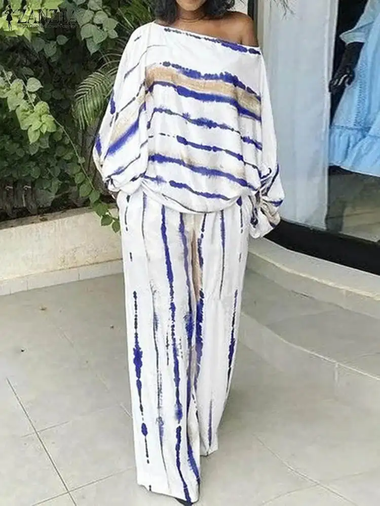 ZANZEA Fashion Printed Women 2PCS Pant Sets Diagonal Collar Tracksuit 2023 Autumn Long Trouser Suit Casual Loose Wide Leg Outfit
ZANZEA Fashion Printed Women 2PCS Pant Sets Diagonal Collar Tracksuit 2023 Autumn Long Trouser Suit Casual Loose Wide Leg Outfit
