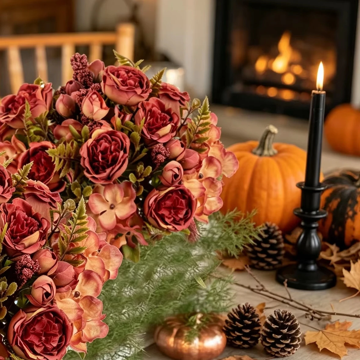 3Pcs Artificial Flowers Festival Wedding Roses Peony Brial Bouquet Vases Room Home Table Autumn Halloween Decora Silk Hydrangea
3Pcs Artificial Flowers Festival Wedding Roses Peony Brial Bouquet Vases Room Home Table Autumn Halloween Decora Silk Hydrangea