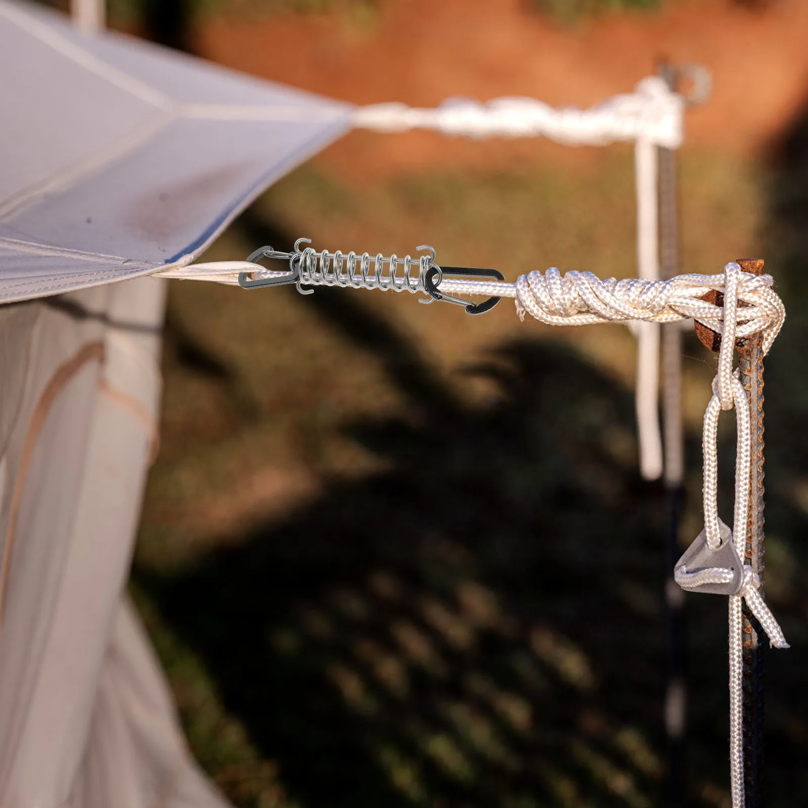 4pcs Tent Wind Rope Buckle Spring Shock Absorbing Heavy Duty Tensioner Multi-function Tightener Camping Portable Hook Design
4pcs Tent Wind Rope Buckle Spring Shock Absorbing Heavy Duty Tensioner Multi-function Tightener Camping Portable Hook Design