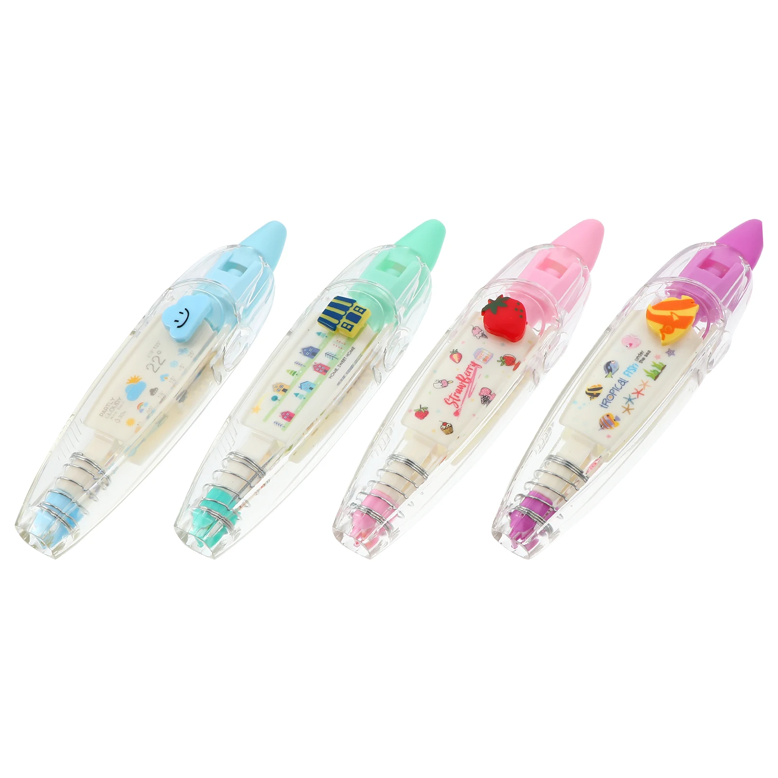 4pcs Correction Tapes Stationery Supplies Decorative Pen Student Cartoon Adhesive Ergonomic Design Smooth Correction
4pcs Correction Tapes Stationery Supplies Decorative Pen Student Cartoon Adhesive Ergonomic Design Smooth Correction